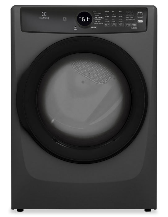 Laveuse à la vapeur à chargement frontal de 5,2 pi³ et sécheuse à gaz de 8 pi³ d’Electrolux - titane
