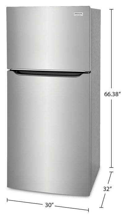 Réfrigérateur Frigidaire de 20 pi³ et de 30 po à congélateur supérieur - acier inoxydable résistant aux traces de doigts - GRTE2055AF