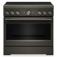 Cuisinière à induction KitchenAid de 5,1 pi3 et de 36 po avec friture à air sans préchauffage - minerai noir - KFIS936SBE