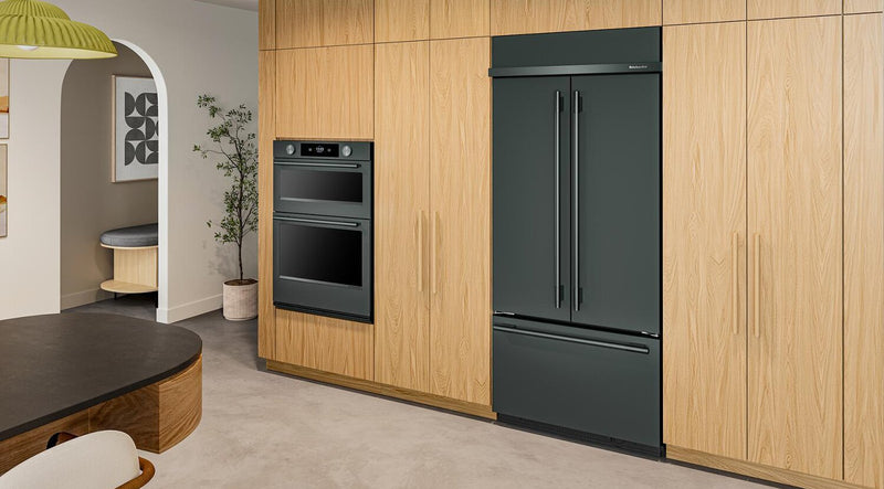 Réfrigérateur KitchenAid de 20,8 pi3 et de 36 po à portes françaises à congélateur inférieur - genièvre - KBFN536SJP