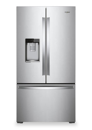 Réfrigérateur Whirlpool de 23,8 pi3 et de 36 po de profondeur comptoir à portes françaises - acier inoxydable - WRFC9636RZ 
