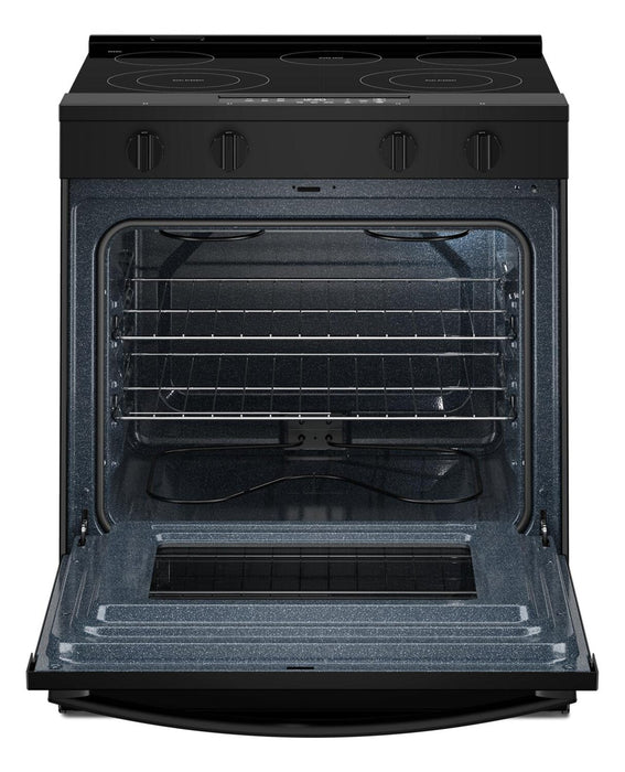 Cuisinière intelligente électrique Whirlpool de 5,3 pi3 et de 30 po avec mode sans préchauffage - noire - YWSES3330TB
