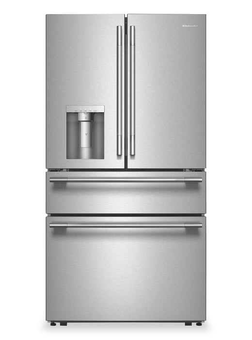 Réfrigérateur KitchenAid de 29 pi3 à portes françaises - acier inoxydable - KRMF436SPS