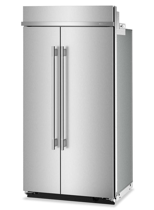 Réfrigérateur encastré KitchenAid de 25,5 pi3 et de 42 po à compartiments juxtaposés - acier inoxydable - KBSN742SPS