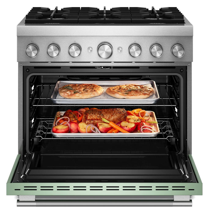 Cuisinière hybride KitchenAid de 5,1 pi3 avec friture à air sans préchauffage - cardamome - KFDS936SDC