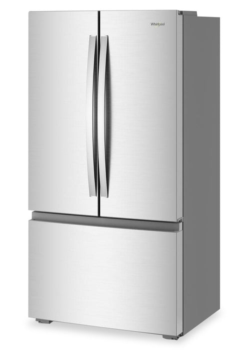 Réfrigérateur Whirlpool de 24 pi3 et de 36 po de profondeur comptoir véritable à portes françaises - acier inoxydable - WRFC3036RZ