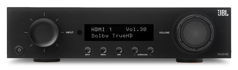 Récepteur AV à 5.2 canaux JBL MA510 8K – noir (JBLMA510BLKAM)