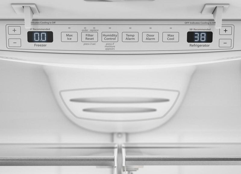 Réfrigérateur KitchenAid de 36 po et de 20 pi3 de profondeur comptoir à portes françaises - acier inoxydable noir - KRFC136RBS