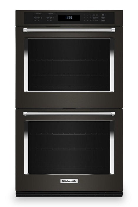 Four mural double KitchenAid de 27 po de 8,6 pi3 avec friture à air - KOED527PBS