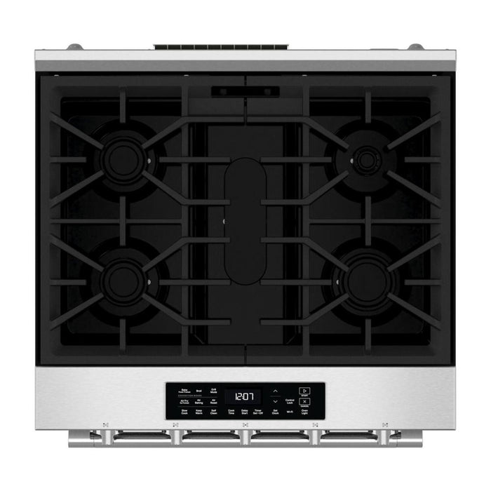 Cuisinière à gaz encastrée Maytag de 5 pi³ et de 30 po avec friture à air sans préchauffage - acier inoxydable résistant aux traces de doigts - MSGS7030SZ