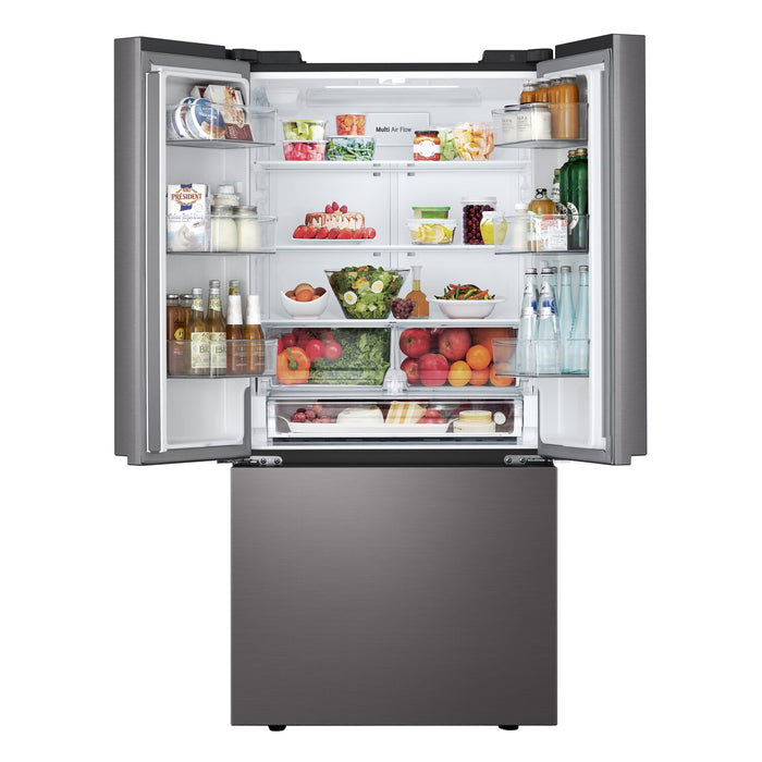 Réfrigérateur intelligent LG de 25 pi³ à portes françaises avec machine à glaçons - acier inoxydable noir - LF25S6200D