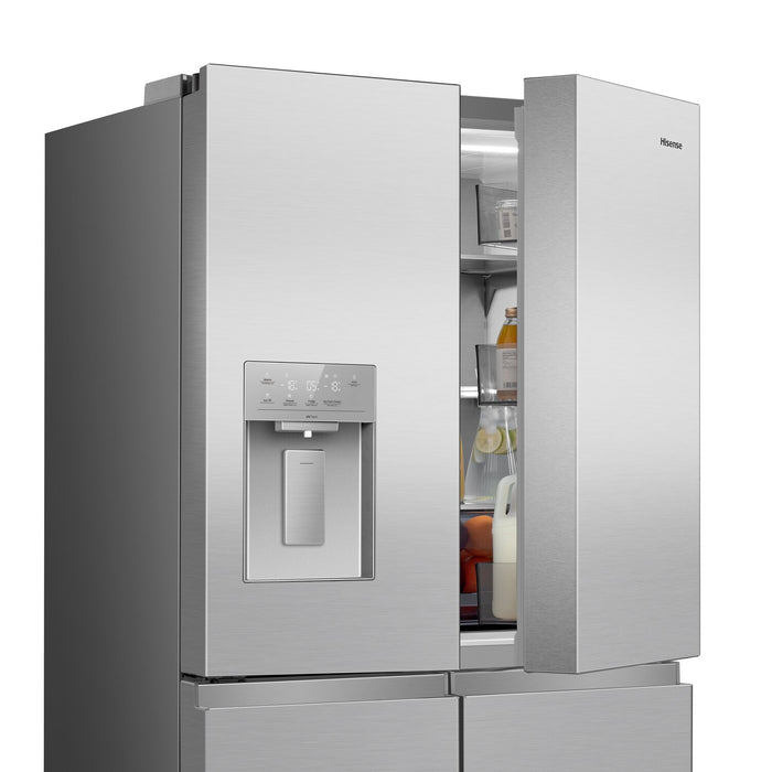 Réfrigérateur Hisense de 22,5 pi3 et de 36 po de profondeur comptoir à 4 portes françaises - acier inoxydable - RQ23G4FSEI