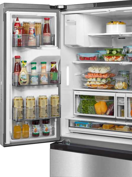 Réfrigérateur intelligent Midea de 36 po et de 29,3 pi³ à portes françaises - acier inoxydable - MRF29D2AST