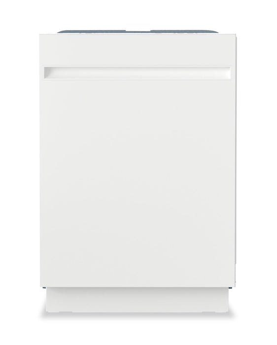 Lave-vaisselle GE de 24 po et de 50 dBA avec commandes sur le dessus et séchage - blanc - GBT500SGVWW