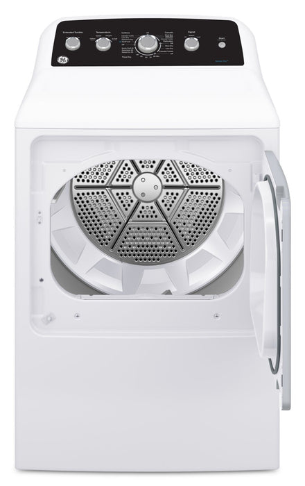 Laveuse à chargement par le haut 4,9 pi3 et sécheuse à gaz 7,2 pi3 de GE avec cycle SaniFresh