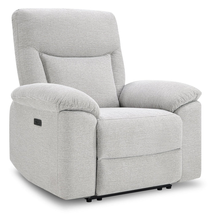 Fauteuil à inclinaison électrique Spencer de 41,3 po en tissu de chenille - gris
