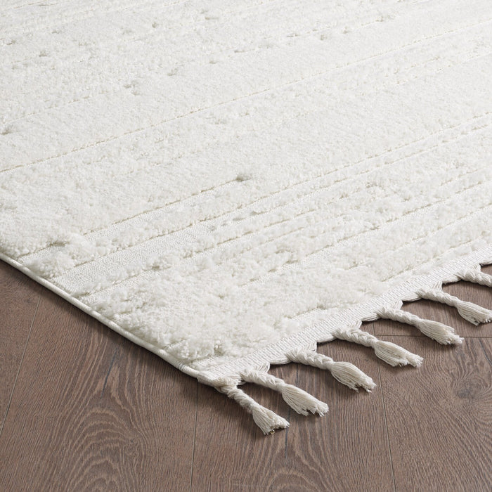 Carpette Riley crème abstraite - 7 pi 7 po x 10 pi