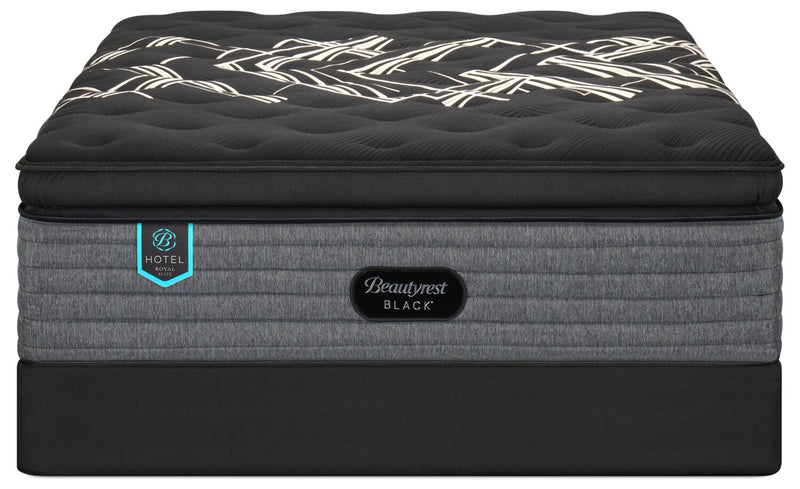 Ensemble matelas à Euro-plateau épais moelleux Royal Suite de série Hotel de Beautyrest BlackMD pour lit double