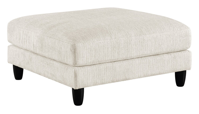 Pouf modulaire Lounge de 40 po en tissu chenille - beige 