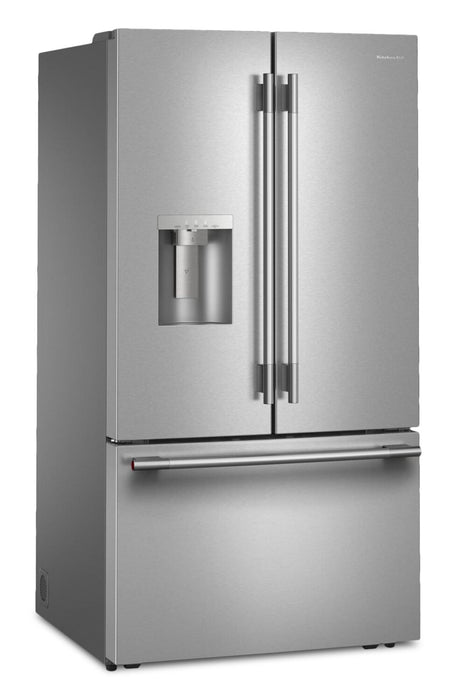 Réfrigérateur KitchenAid de 30 pi³ à portes françaises - acier inoxydable avec fini PrintShieldMC - KRFF436SPS