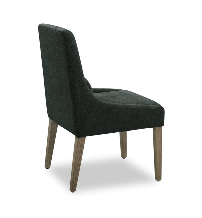Chaise de salle à manger Clay en tissu de polyester - anthracite
