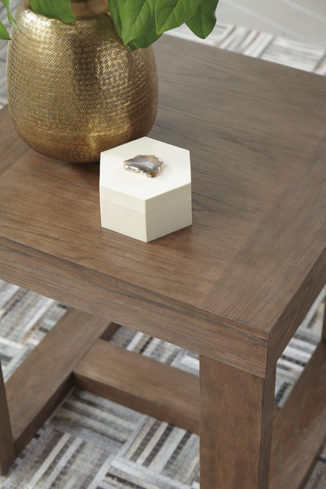 Table de bout Jasper de 24 po - brun-gris