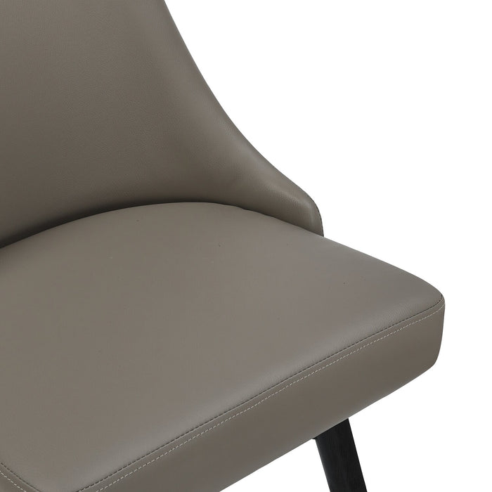 Tabouret bar pivotant Nash de hauteur comptoir - taupe
