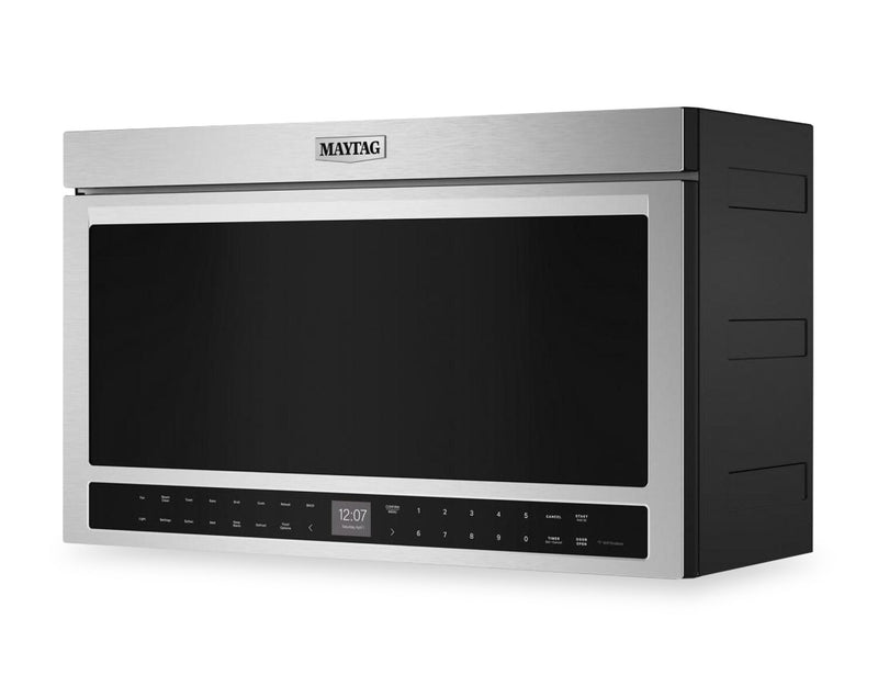 Four grille-pain et à micro-ondes à hotte intégrée Maytag de 1,1 pi3 à installation affleurée - acier inoxydable - YMMMF8030PZ
