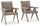 Chaise Muskoka pour la terrasse - ensemble de 2