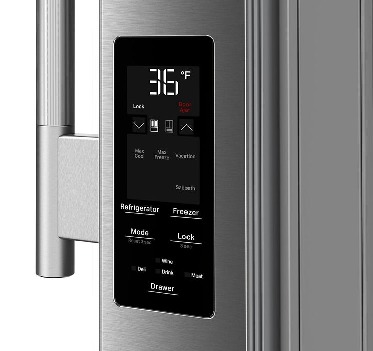 Réfrigérateur KitchenAid de 29 pi3 à portes françaises - acier inoxydable - KRMF436SPS