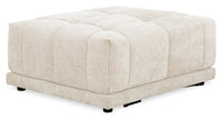  Pouf modulaire Oaklyn de 38 po en tissu avec coussin de siège capitonné - beige