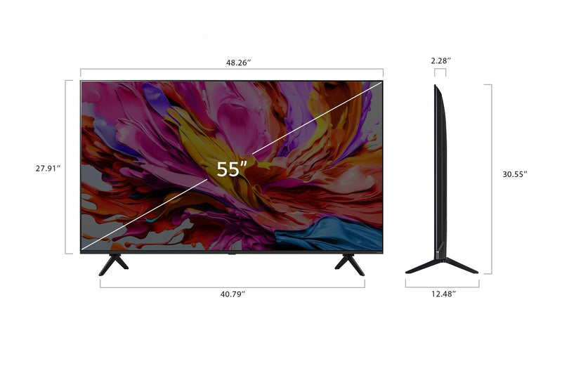 Téléviseur intelligent QNED evo LG QNED91 4K de 55 po avec IA et Mini DEL (55QNED91AUA.ACCQ) - modèle 2025 