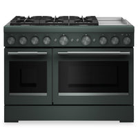 Cuisinière hybride KitchenAid de 6,3 pi³ à 6 brûleurs avec plaque chauffante - genièvre - KFDD948SJP