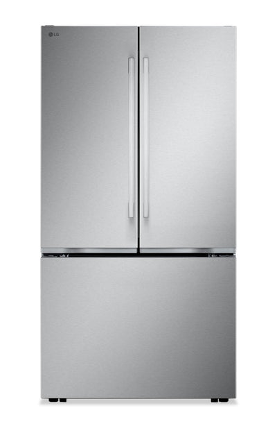 LG 36" 25.1 Cu. Ft. French-Door Counter-Depth Refrigerator - Smudge Proof Stainless Steel - LF25BZH42S | Réfrigérateur LG de 25,1 pi3 et de 36 po de profondeur comptoir à portes françaises - acier inoxydable résistant aux taches - LF25BZH42S