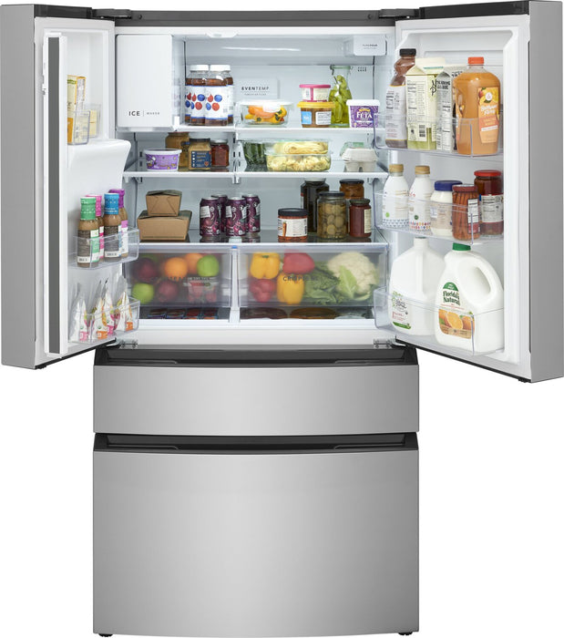 Réfrigérateur Frigidaire de 26 pi3 et de 36 po à 4 portes françaises - acier inoxydable résistant aux traces de doigts - FRMS2733AV 
