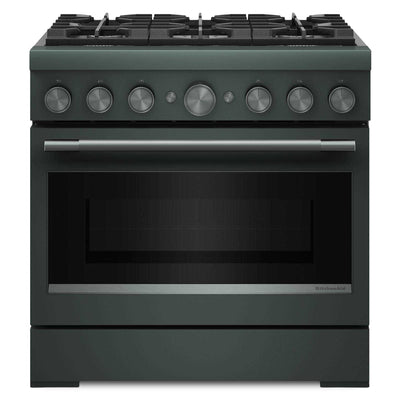 KitchenAid 5.1 Cu. Ft. Dual Fuel Range with No Preheat Air Fry – Juniper - KFDS936SJP | Cuisinière hybride KitchenAid de 5,1 pi3 avec friture à air sans préchauffage - genévrier - KFDS936SJP