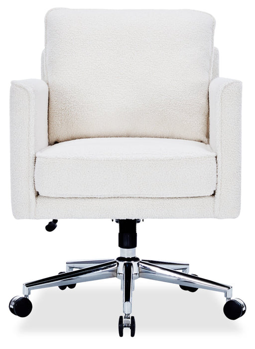Chaise de bureau réglable Dove de Sealy de 26 po - ivoire 