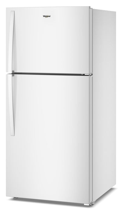 Réfrigérateur Whirlpool de 19 pi³ et de 29,5 po à congélateur supérieur avec refroidissement à couverture totale - blanc - WRTX7419SW