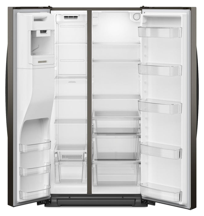 Réfrigérateur Whirlpool de 21 pi³ et de 36 po à compartiments juxtaposés - acier inoxydable noir - WRSC5536RV