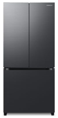  Réfrigérateur Samsung de 17,5 pi³ et de 33 po à portes françaises de profondeur Comptoir - noir caviar matté - RF18A5101MT/AA