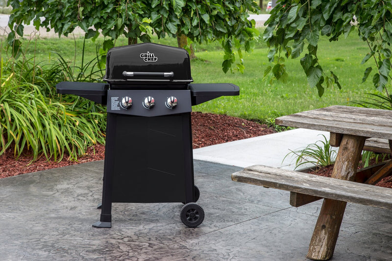 Gril à gaz propane Grill Chef de 24 000 BTU à 3 brûleurs - GCC310CRP