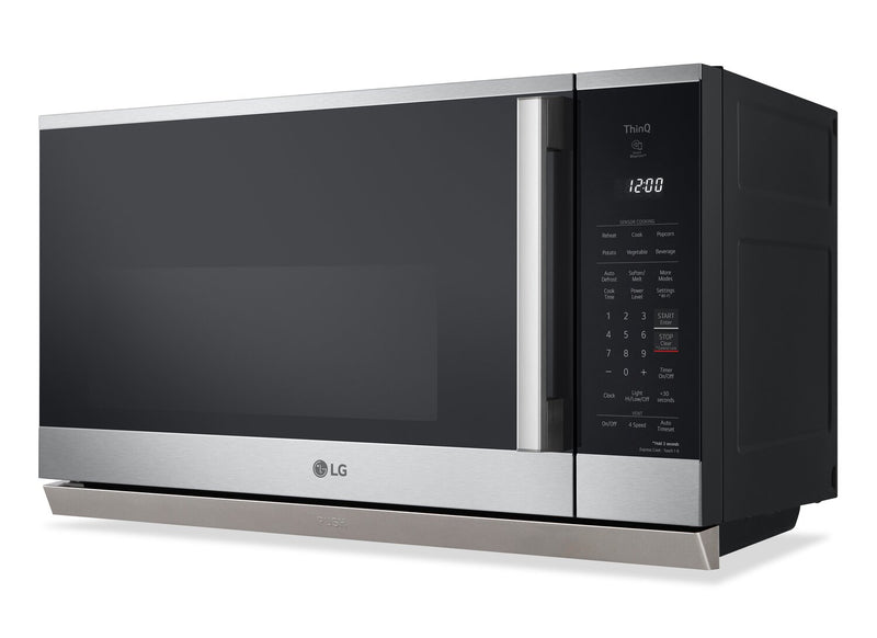 Four à micro-ondes à hotte intégrée intelligent LG de 2,1 pi3 avec EasyCleanMD - MVEL2125X