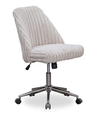  Chaise de bureau réglable Mink de Sealy de 26 po - crème 