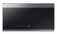  Four à micro-ondes à hotte intégrée Bespoke Samsung de 2,1 pi³ avec SmartThings Cooking - ME21DG6500SRAC 