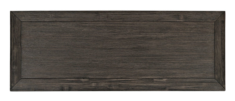 Armoire décorative Keena de 40 po en bois massif - grise