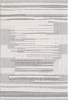 Carpette Rhodes grise à motif à carreaux - 7 pi 11 po x 10 pi 10 po