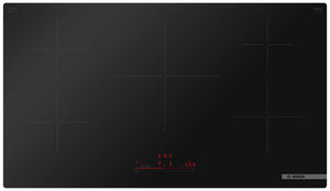 Surface de cuisson à induction Bosch de série 500 de 36 po à 5 brûleurs - noir - NIT5663UC 