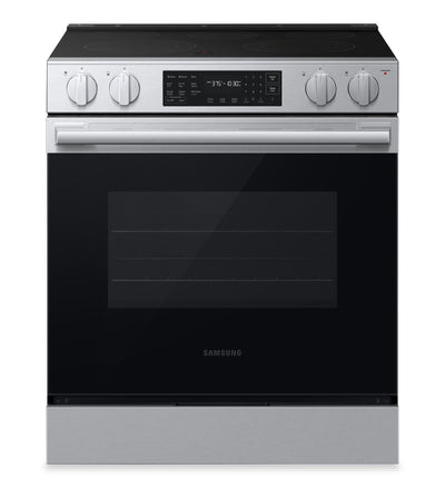 Samsung Bespoke 6.3 Cu. Ft. Slide-In Electric Range with No-Preheat Air Fry Max - NSE70H63SR | Cuisinière électrique encastrée Bespoke de Samsung de 6,3 pi3 avec friture à air sans préchauffage Air Fry Max - NSE70H63SR