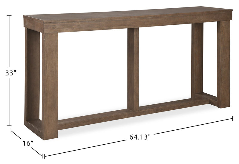 Table de salon Jasper de 64 po - brun-gris