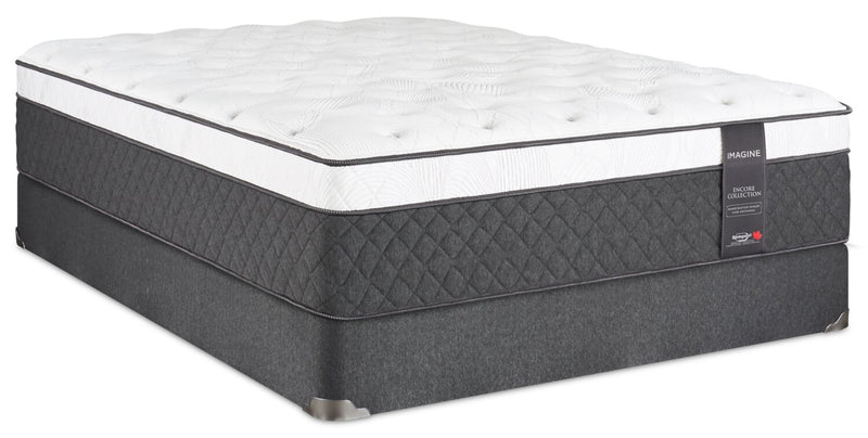 Ensemble matelas moelleux à Euro-plateau Encore Imagine de Springwall pour grand lit 